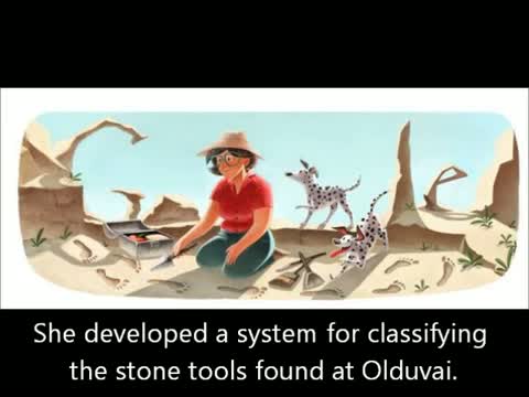Watch Mary Leakey Honored With Google Doodle Video