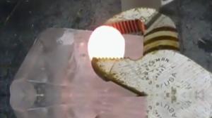 Watch Red Hot Nickel Ball vs. Ice Block Video