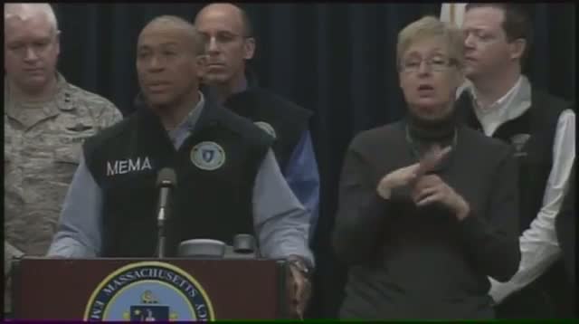 Watch Mass. Governor: 'Hazards' Expected After Snow Video