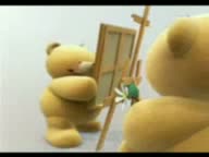 Watch Happy Teddy Day - Cute Animated Teddy Bear Painting "I Love You" Image - Happy Valentines Day Video
