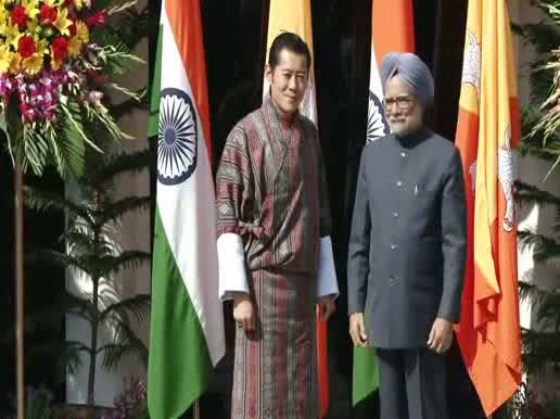 Watch The Prime Minister, Dr. Manmohan Singh meeting the King of Bhutan, His Majesty Jigme Khesar Namgyel Wangchuck, in New Delhi on January 25, 2013. Video