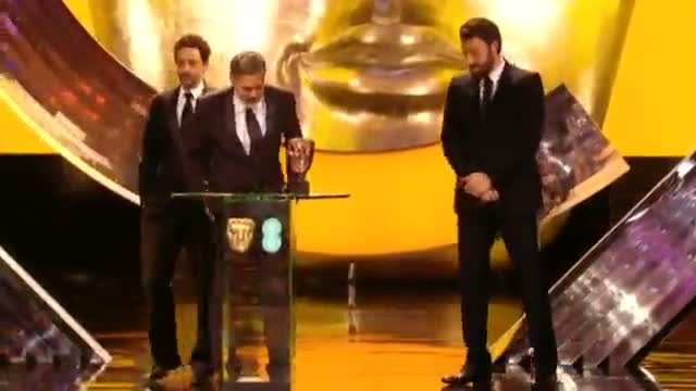Watch BAFTAs 2013: George Clooney pays tribute to Ben Affleck as Argo wins Best Film at the BAFTA Awards Video