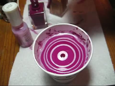Watch Valentine's Day Water Marble Nail Art Tutorial Video