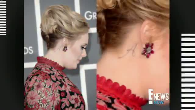 Watch Is Adele's Tattoo a Tribute to Her Son? Video