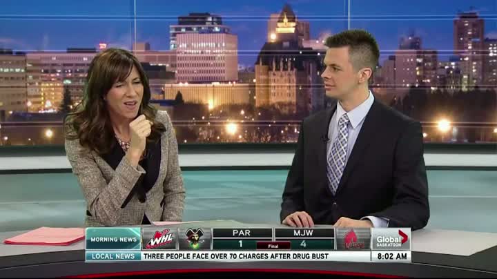 Watch Canadian News Anchor Makes Awkward Gesture Video