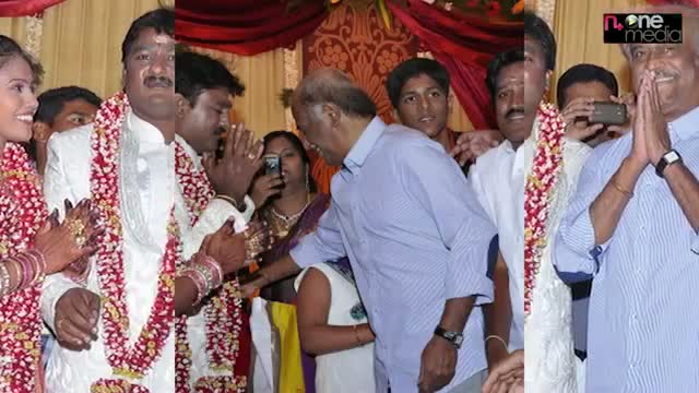 Watch Superstar Rajinikanth at Murugan Anna Wedding Pics Video