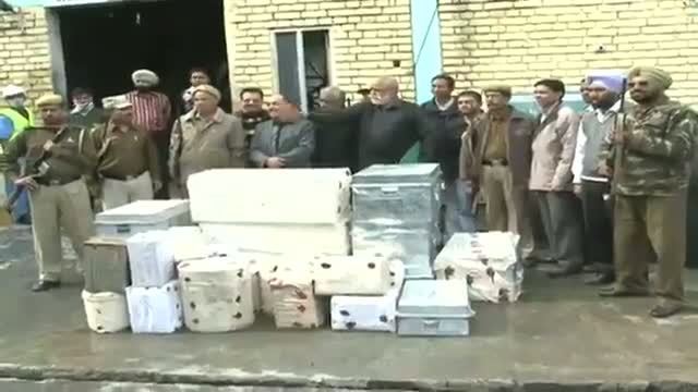 Watch 445 kg seized heroin destroyed in Amritsar Video