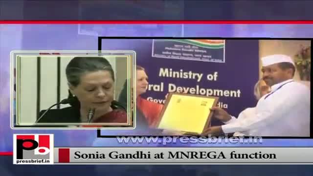 Watch Sonia Gandhi underlines UPA Govt's commitment for rural development Video