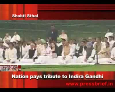 Watch Nation pays tribute to Indira Gandhi,31th Oct. 2011 Video