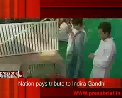 Watch Nation pays tribute to indira Gandhi 31th Oct 2009 Video