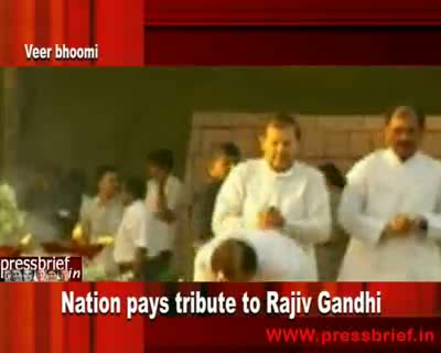 Watch Nation pays tribute to Rajiv Gandhi 21st May 2010 Video