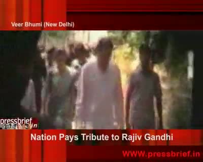 Watch Nation Pays Tribute to Rajiv Gandhi 21st May 2009 Video