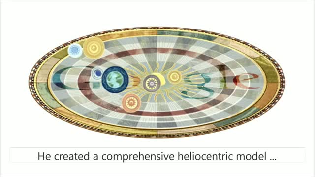 Watch Nicolaus Copernicus Google Doodle HD - 19th, February 2013 Video