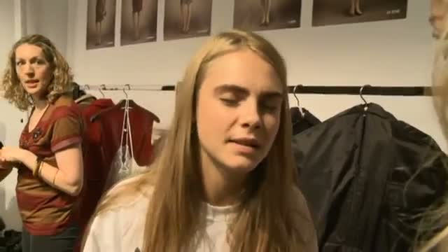 Watch Cara Delevingne says she hates 'Cara the model' at the Burberry show at London's Fashion Week Video
