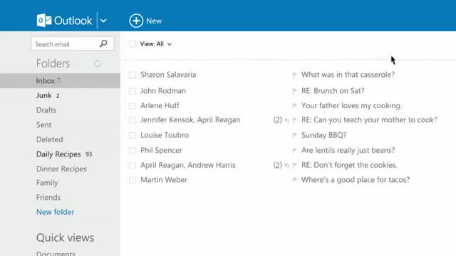Watch Outlook.com - Get Sweep: Automate your inbox Video