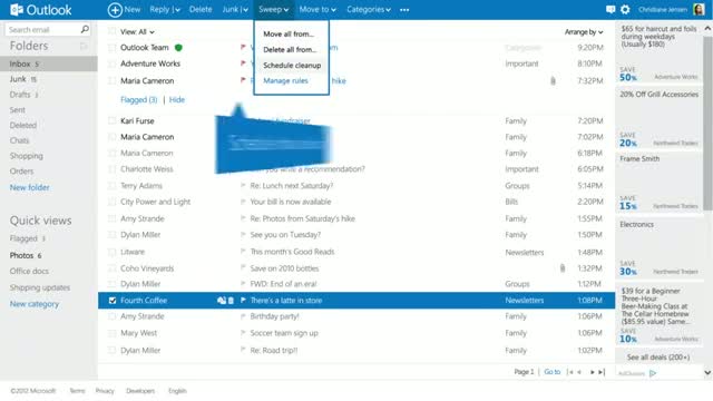 Watch MS Outlook - Clean, Clutter-Free Inbox Video