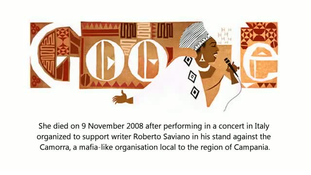 Watch Miriam Makeba's 81st birthday marked by Google doodle Video