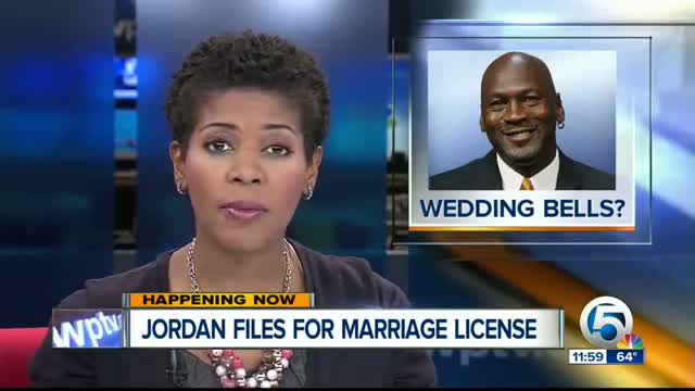 Watch Breaking News: Michael Jordan applies for Marriage License Video