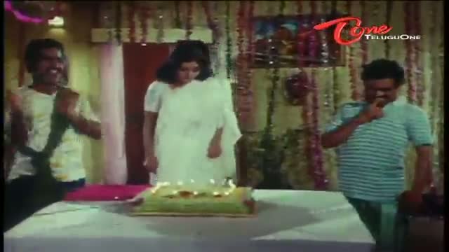 Watch Telugu Comedy Scene From Rowdylake Rowdy Movie - Vijaykanth Celebrates Bhanu Priya's Birthday - Telugu Cinema Movies Video