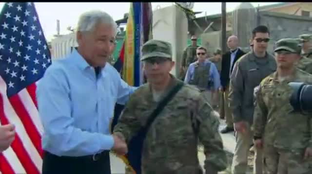 Watch Hagel on Bombing Near Him: 'We're in a War Zone' Video