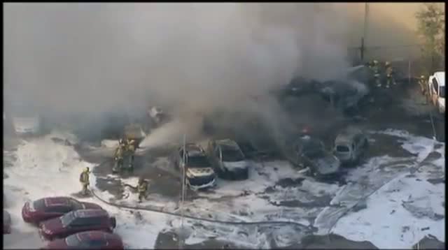 Watch Fiery Plane Crash in Fla. Parking Lot Video