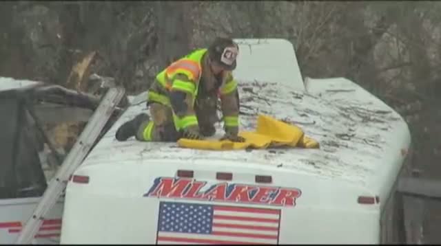 Watch Pa. College Team's Bus Crashes, Killing 2 Video