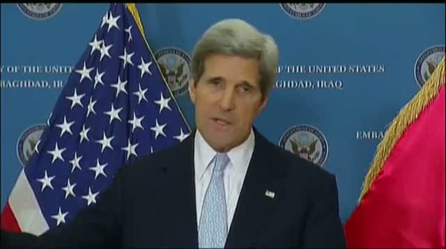 Watch Kerry Warns Iraq on Iran Flights to Syria Video