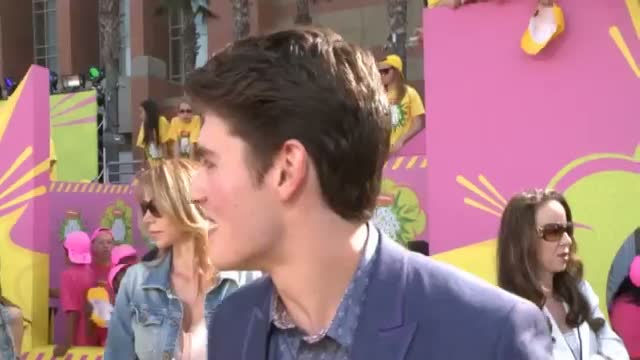 Watch Kids Choice Awards 2013: Disney's Gregg Sulkin talks slime at the Nickelodeon Kids' Choice Awards Video