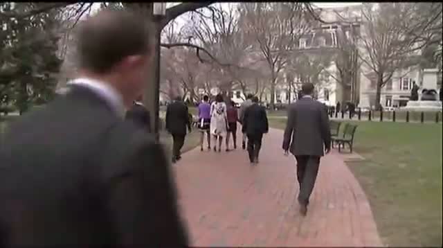 Watch Obamas Walk to Easter Service Video