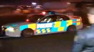 Watch Cop Spike Strips Another Cop Video