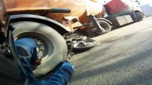 Watch POV Biker Crash Video