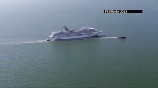 Watch Carnival Triumph Docks After Another Mishap Video