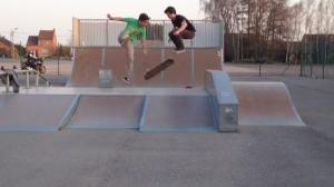 Watch 360 Board Flip From One Skater To Another Video