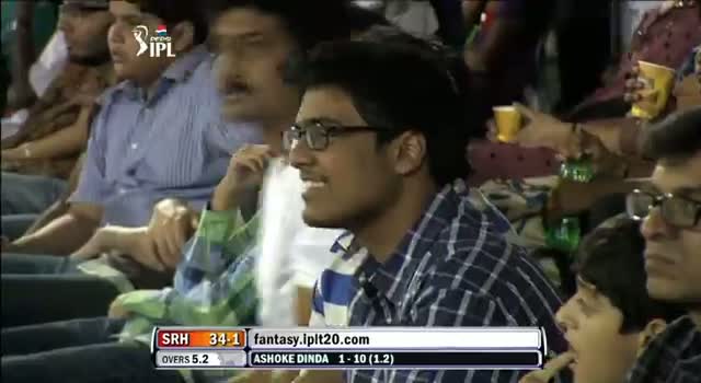 Watch Wicket of Patel taken by Dinda in over 5.2 - SH vs PW - PEPSI IPL 6 - Match 3 Video