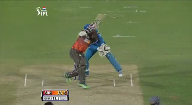 Watch Four hit by Thisara Perera off Rahul Sharma in over 13.2 - SH vs PW - PEPSI IPL 6 - Match 3 Video