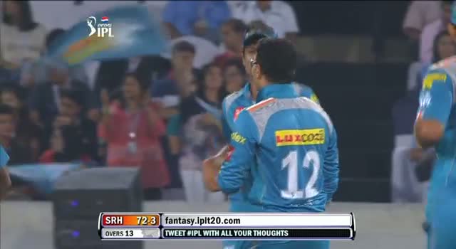 Watch Wicket of Akshath Reddy taken by Yuvraj in over 12.6 - SH vs PW - PEPSI IPL 6 - Match 3 Video