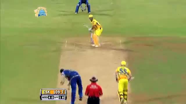 Watch Outstanding Batting by MS Dhoni - CSK vs MI - PEPSI IPL 6 - Match 5 Video