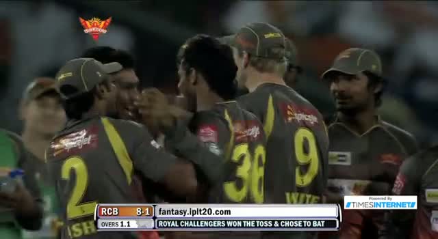 Watch Wicket of Chris Gayle taken by Hanuma Vihari - SH vs RCB - PEPSI IPL 6 - Match 7 Video