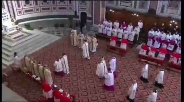 Watch Francis Installed, Honors John Paul II Video