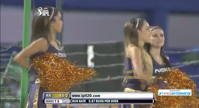Watch Wicket of Rahul Dravid taken by Rajat Bhatia - RR vs KKR - PEPSI IPL 6 - Match 8 Video