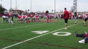 Watch Ohio State's Mascot Gets Pummeled Video