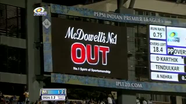 Watch 1st Inning Wickets - MI vs DD - PEPSI IPL 2013 - Match 10 Video
