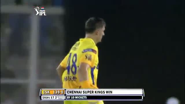 Watch CSK thrash Punjab by 10-wicket Win - KXIP vs CSK - PEPSI IPL 6 - Match 11 Video