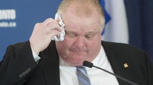 Watch Toronto Mayor Rob Ford Walks Face First Into TV Camera Video