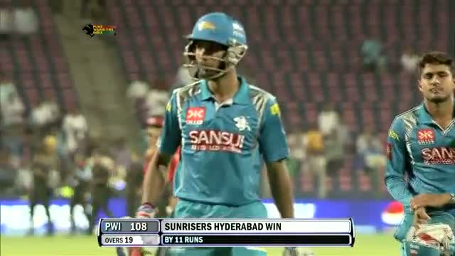 Watch Sunrisers turns the Game Upside Down: Winning Moment - PW vs SH - PEPSI IPL 6 - Match 22 Video