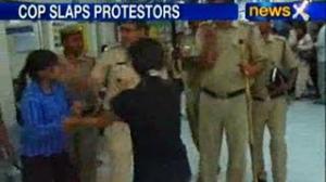 Watch Masoom rape case: ACP slaps woman protestor, suspended Video