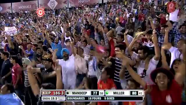 Watch Miller hits a miraculous six to take Punjab home - Winning Moment - KXIP vs PW - PEPSI IPL 6 - Match 29 Video