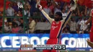 Watch Gayle Fastest Century in Cricket History - RCB vs PW - PEPSI IPL 6 - Match 31 Video