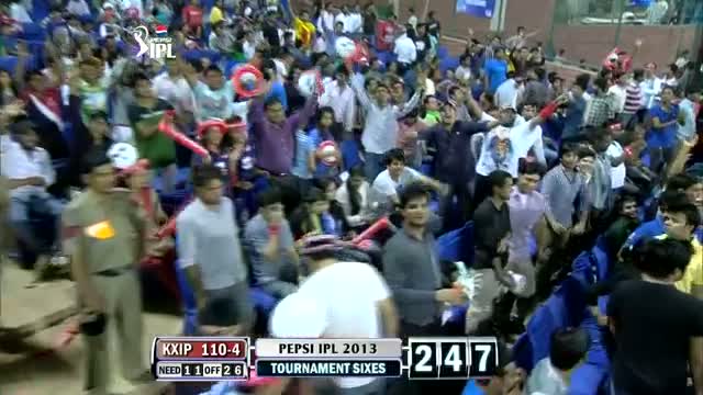 Watch Sixes struck by Kings XI Punjab - DD vs KXIP - PEPSI IPL 6 - Match 32 Video