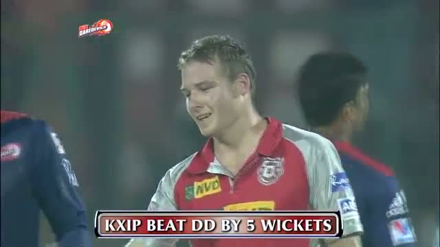 Watch Kings XI won by 5 wickets : Winning Moments - DD vs KXIP - PEPSI IPL 6 - Match 32 Video